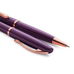 Pelikan Jazz Noble Elegance K36 Viola RGT Ballpoint Pen with purple barrel and rose gold accents