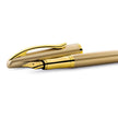Pelikan Jazz Gold GT fountain pen featuring gold lacquer-coated body and polished gold trim.