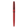 Pelikan Jazz Red Fountain Pen featuring a pearl red lacquered barrel and black grip, embodying elegance and practicality.