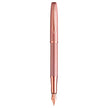 Pelikan Jazz Noble Elegance P36 rose gold fountain pen with polished rose gold nib and lacquer-coated body.
