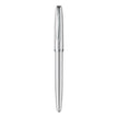 Pelikan Jazz Silver CT Fountain Pen with sleek silver lacquer body and polished chrome trim.