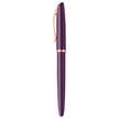 Pelikan Jazz Noble Elegance fountain pen in violet lacquer with rose gold-plated accents.