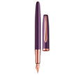 Pelikan Jazz Noble Elegance fountain pen with violet lacquer and rose gold accents.