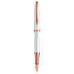 Pelikan Jazz Noble P36 Pearl White RGT premium pearl white fountain pen with rose gold accents.
