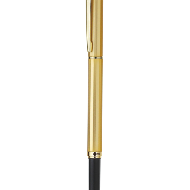 Pierre Cardin Jewel Satin Gold Roller Ball Pen | Ink Colour - Blue