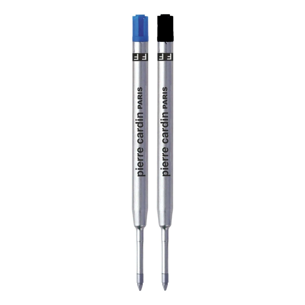 Pierre Cardin Jumbo Metal Ball Pen Refill | Ink Colour -  Blue and Black - refill in blue and black ink.