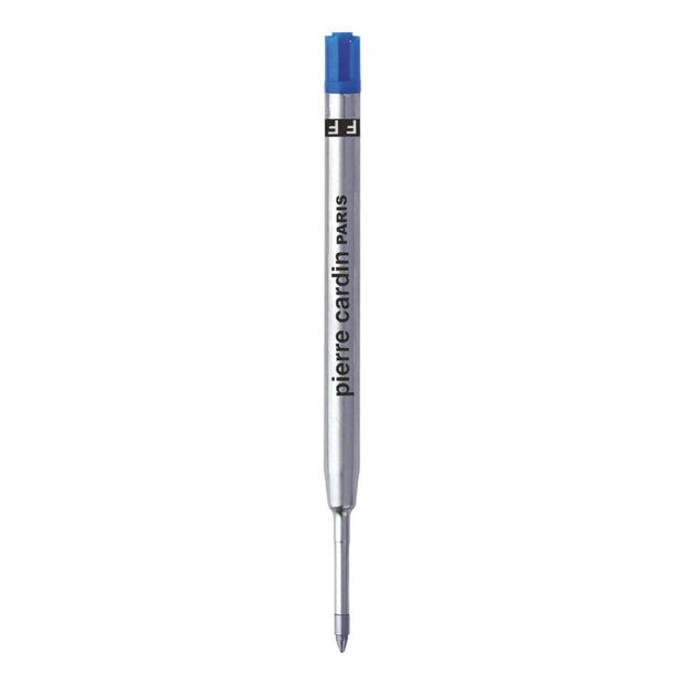 Pierre Cardin Jumbo Metal Ball Pen Refill | Ink Colour -  Blue and Black with blue ink.
