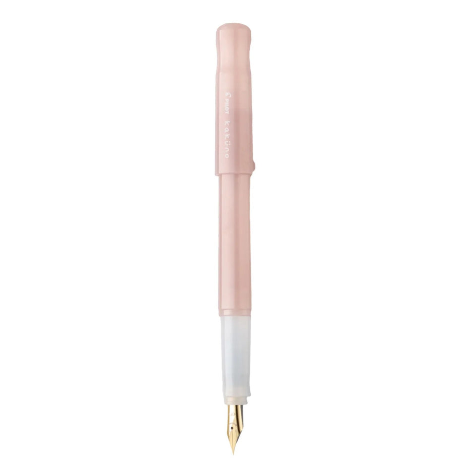 Pilot Kakuno Madoromi Fountain Pen PFKA1 in soft pink with a gold nib for smooth writing.