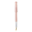 Pilot Kakuno Madoromi Fountain Pen PFKA1 in soft pink with a gold nib for smooth writing.