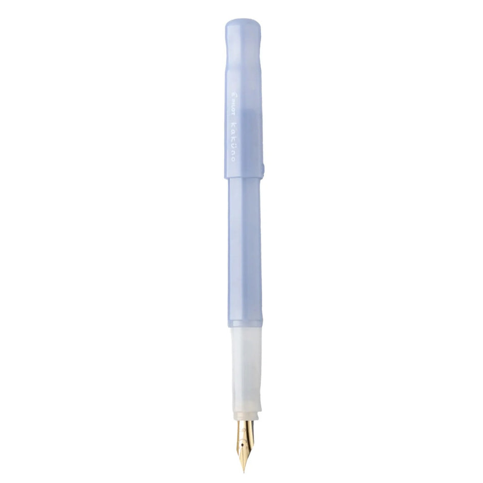 Pilot Kakuno Madoromi Fountain Pen PFKA1 with a light blue body and gold nib, ideal for smooth writing.
