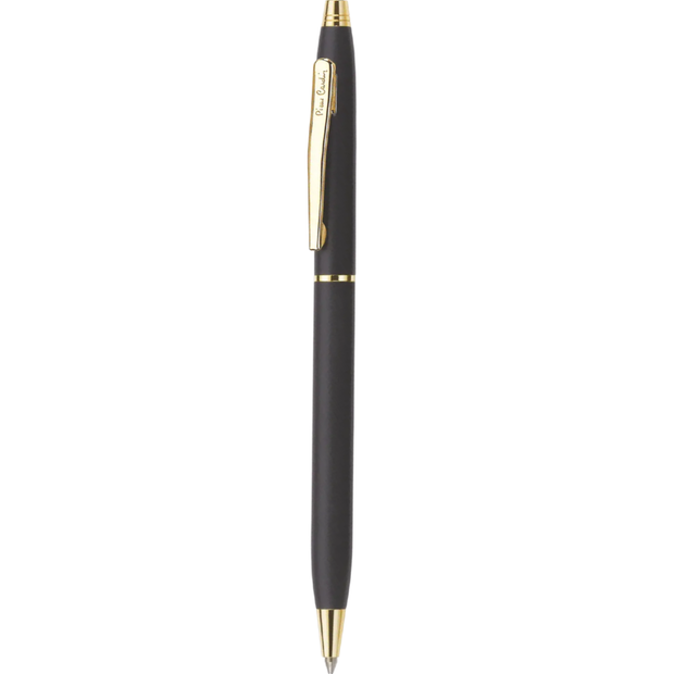 Pierre Cardin Kriss Japan Black Ball Pen | Ink Colour - Blue