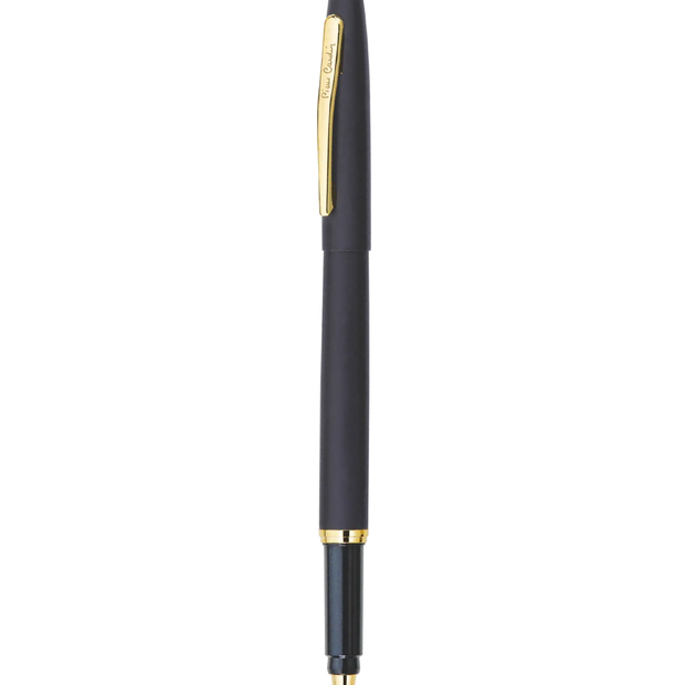 Pierre Cardin Kriss Japan Black Roller Ball Pen | Ink Colour - Blue