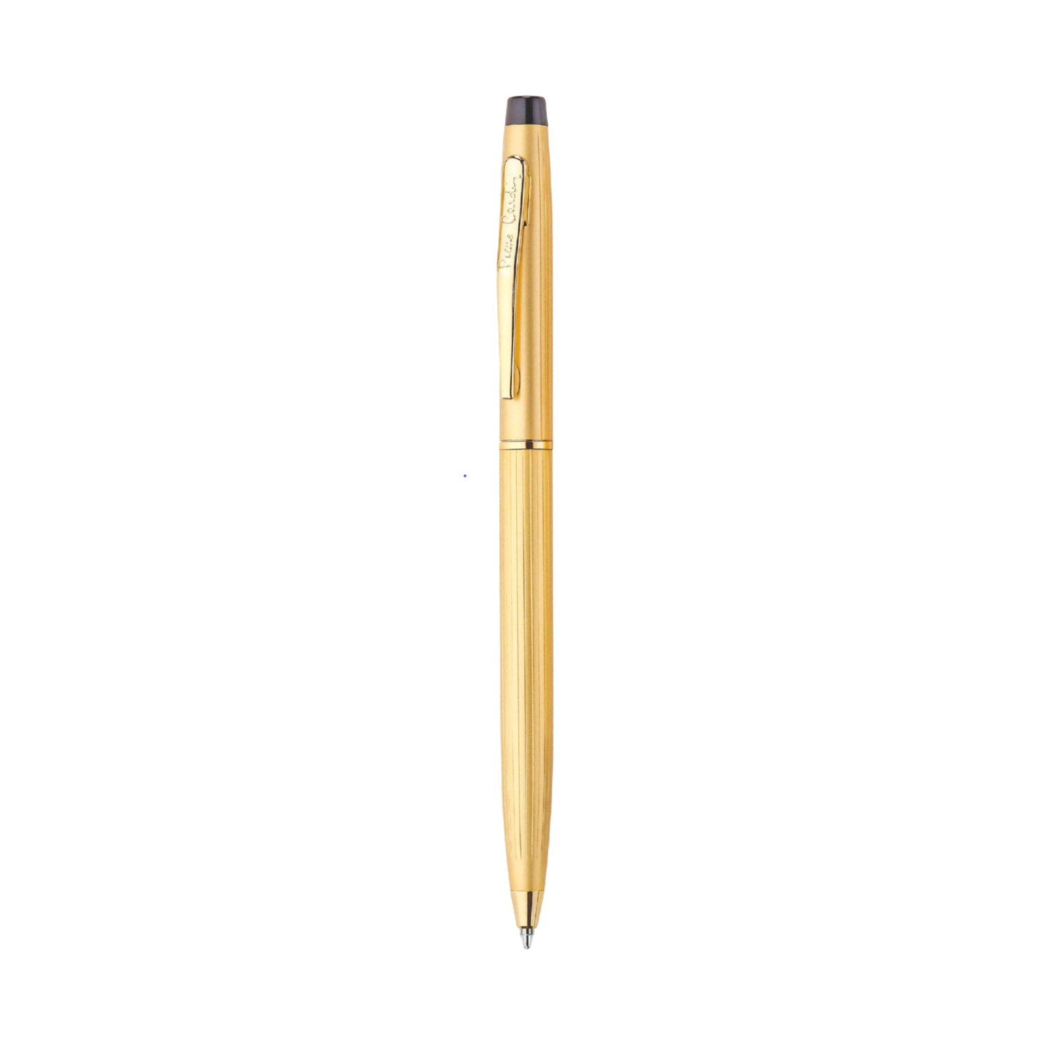 Pierre Cardin Kriss Satin Gold Ball Pen | Ink Colour - Blue