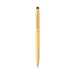 Pierre Cardin Kriss Satin Gold Ball Pen | Ink Colour - Blue
