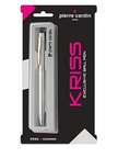 Pierre Cardin Kriss Satin Nickle Ball Pen | Ink Colour - Blue