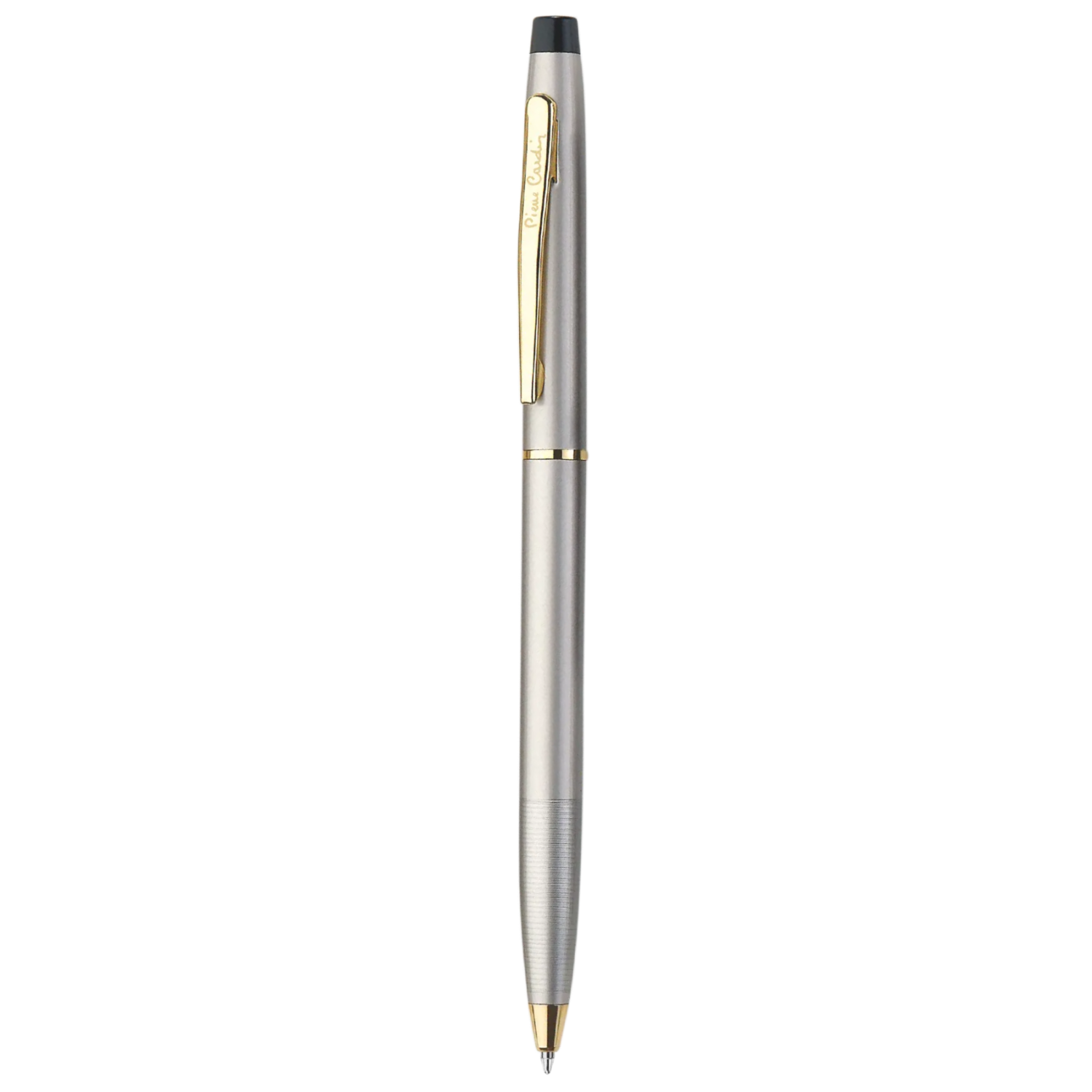 Pierre Cardin Kriss Satin Nickle Ball Pen | Ink Colour - Blue