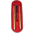 Pierre Cardin  Kriss Satin Gold Set | Set of Ball Pen and Roller Ball Pen