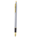 Pierre Cardin Kriss White Gold Fountain Pen | Includes Converter and 3 Cartridges