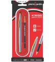 Pierre Cardin Kriss White Gold Roller Ball Pen | Ink Colour - Blue