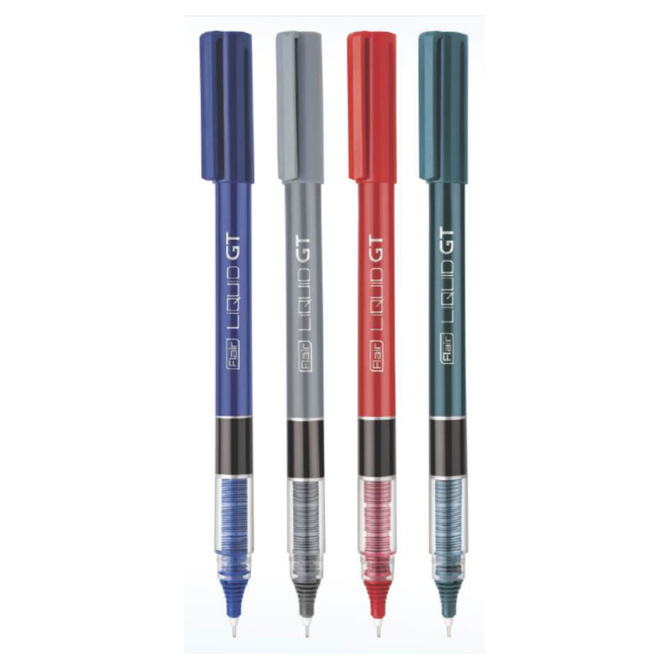 Flair Liquid GT Ink Pen | Ink Colour - Blue, Black, Red and Green