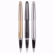 Pilot Metropolitan MR1 Roller Ball Pen BL-MR1-7 in gold, black, and silver finishes.