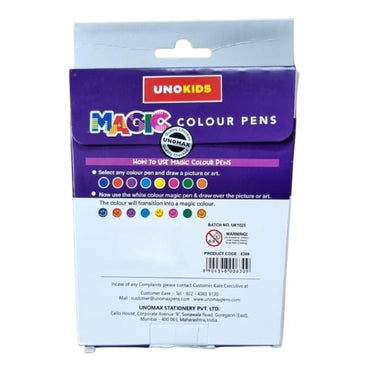 Unokids Magic Colour Pens 8+2 Shades