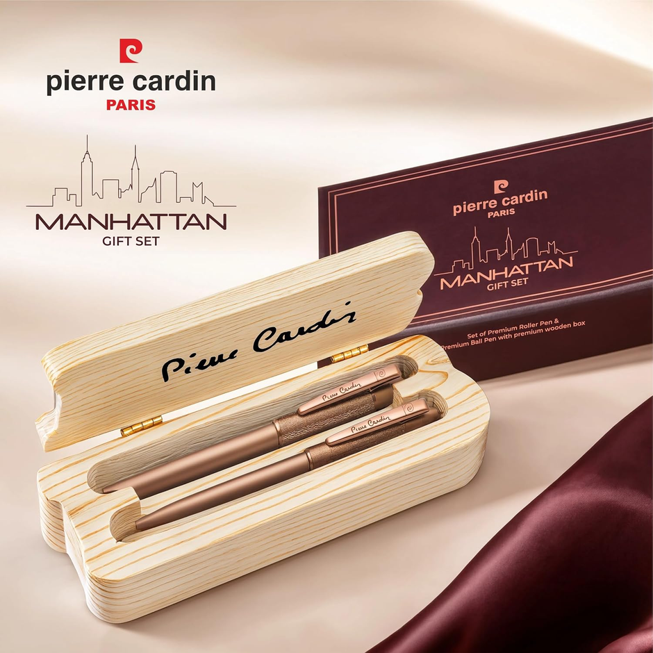 Pierre Cardin Manhattan Gift Set | Set of Ball Pen and Roller Ball Pen
