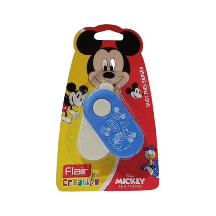 Flair Creative Mickey & Friends Spinner Eraser | Pack of 1 in colorful packaging featuring Mickey Mouse design.