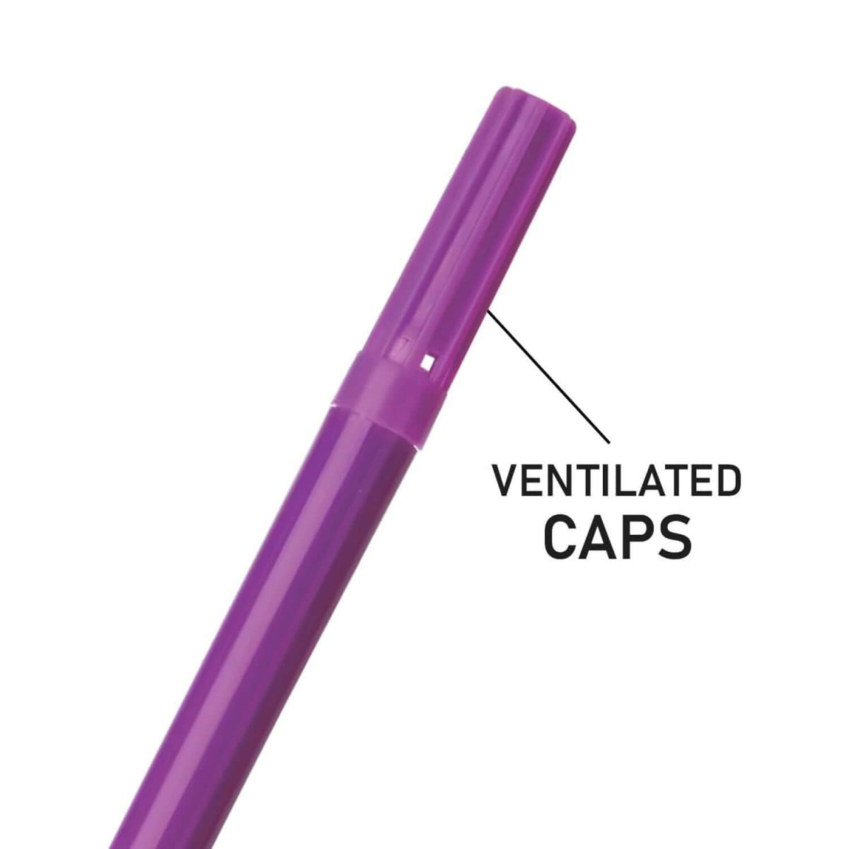 Flair Creative Miniz Water Colour Pen 12 Shades with ventilated cap for safety and performance.