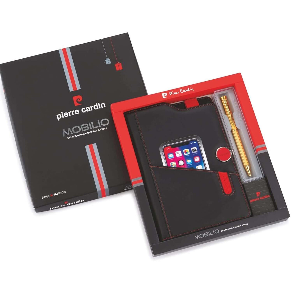 Pierre Cardin Mobilio Gift Set | Set of Diary and Pen in elegant packaging with ball pen and diary.