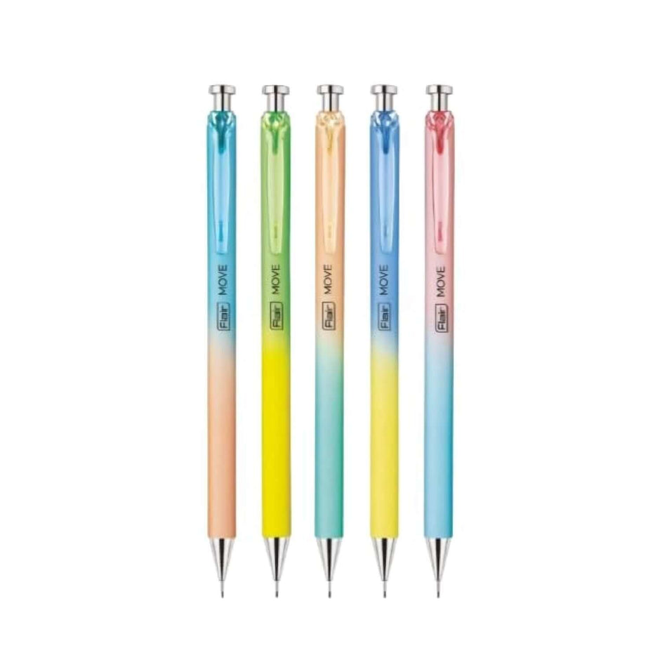 Flair Creative Move 0.7mm Mechanical Pencil | Includes Lead in multicolor finish, showcasing ergonomic design and quality.
