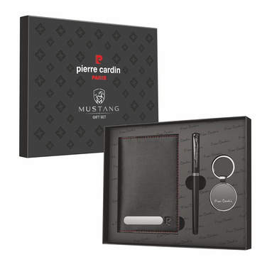Pierre Cardin Mustang Gift Set | Set of Roller Pen, Keychain & Passport Holder