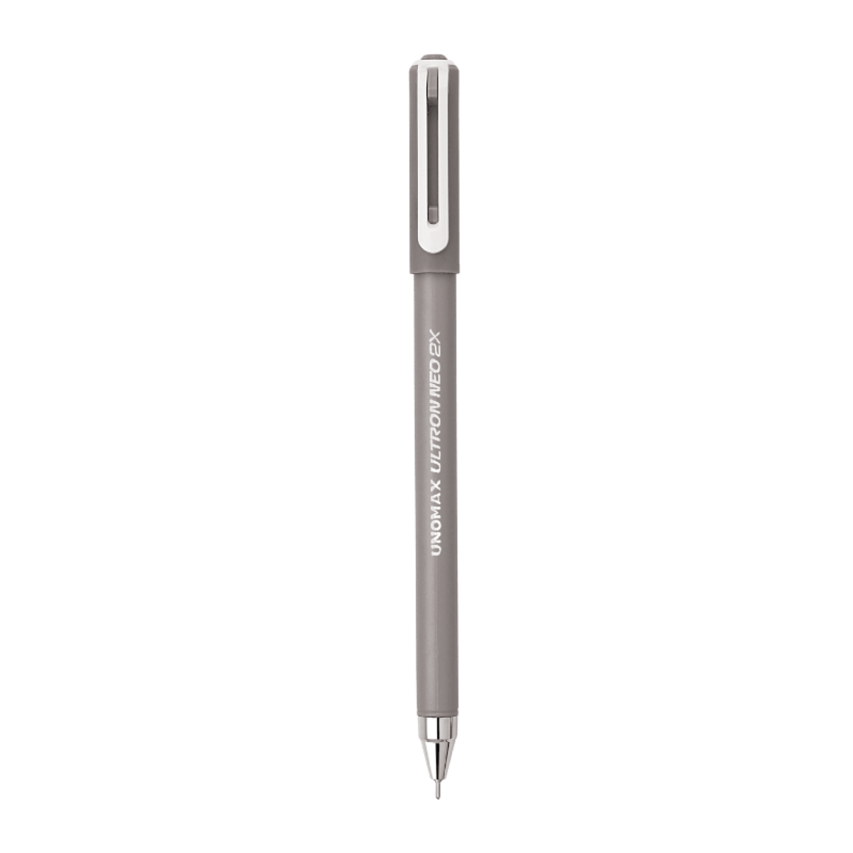 Unomax Ultron Neo 2X Ball Pen | Ink Colour - Blue, Black and Red in stylish grey finish.