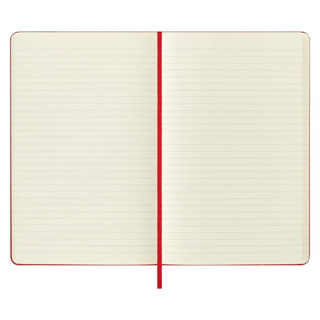 Moleskine Classic Hard Cover Ruled Notebook | Size - 5"x8.25" | Colour - Red