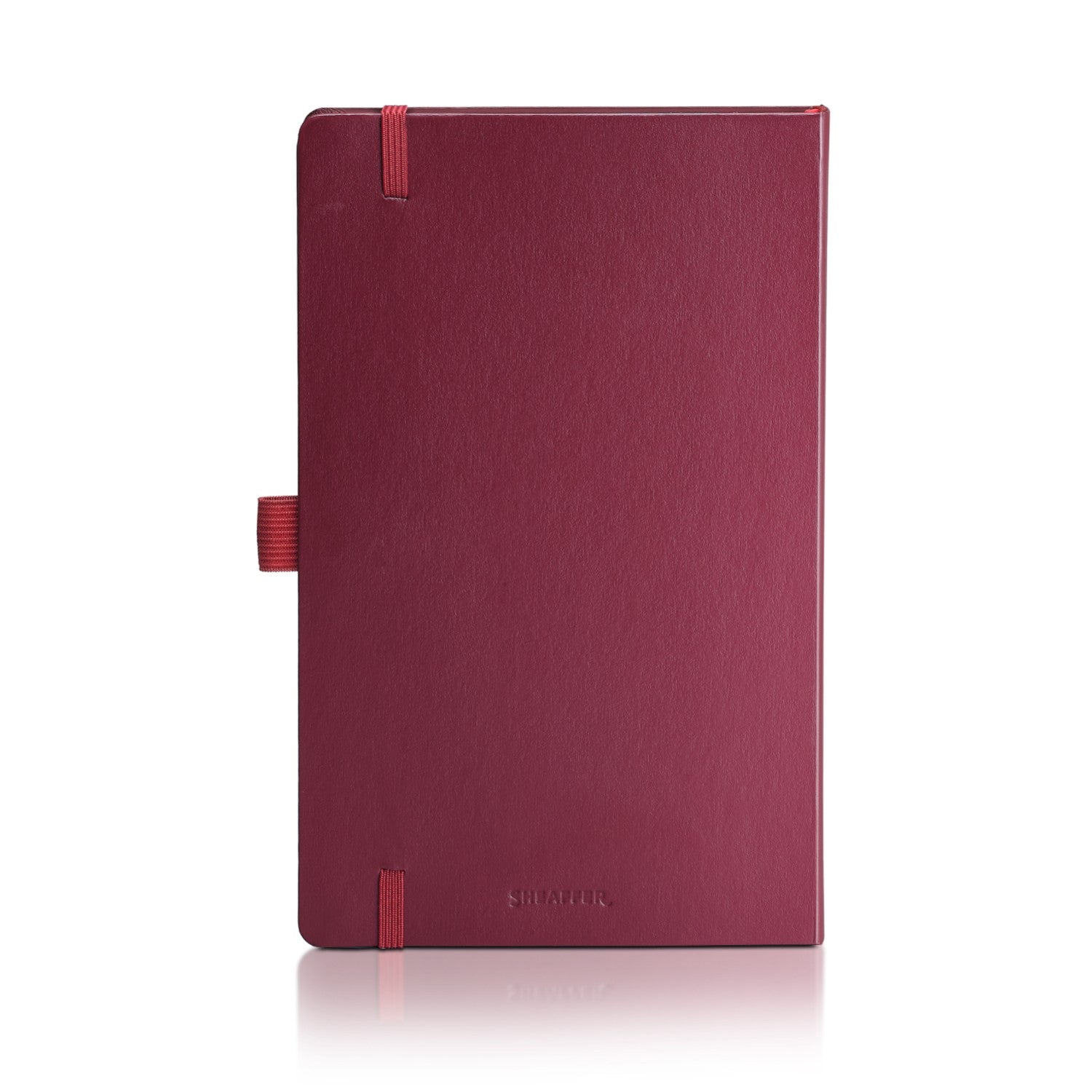 Sheaffer Echoes Of Red 90GSM Notebook in burgundy hardbound cover with elastic band