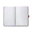 Open pages of Sheaffer Echoes Of Red 90GSM Notebook, featuring lined paper ready for writing.