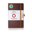 Sheaffer Echoes Of Red 90GSM Notebook in Dark Brown with a sleek design and durable cover for creative expression.
