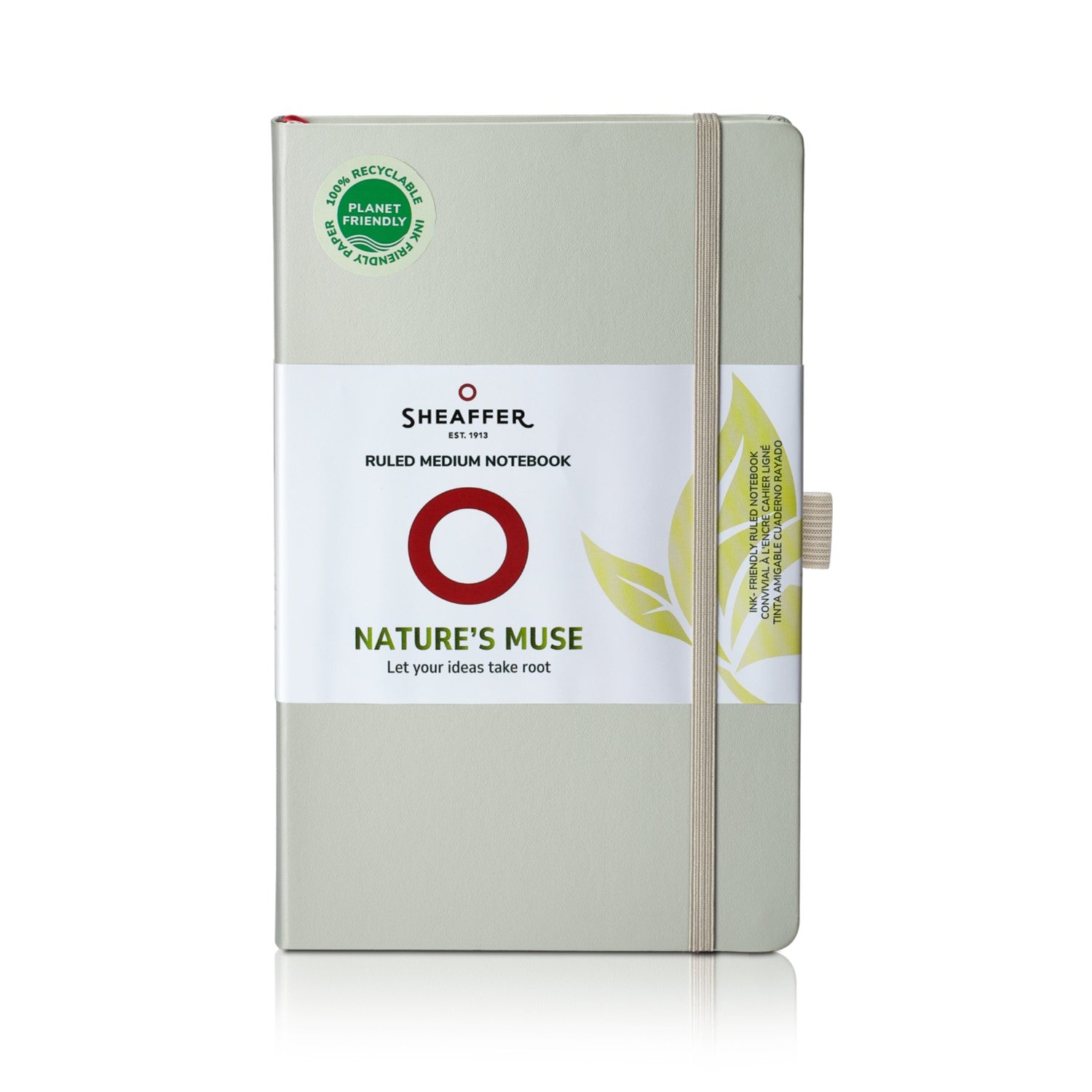 Sheaffer Nature's Muse 90GSM Notebook in light grey with an elegant design for writing and creativity.