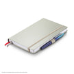 Sheaffer Nature's Muse 90GSM Notebook in light grey with a pen and elegant design for creativity and reflection.