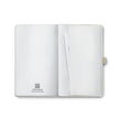 Inside view of the Sheaffer Nature's Muse 90GSM Notebook in light grey, showcasing blank pages and pocket.