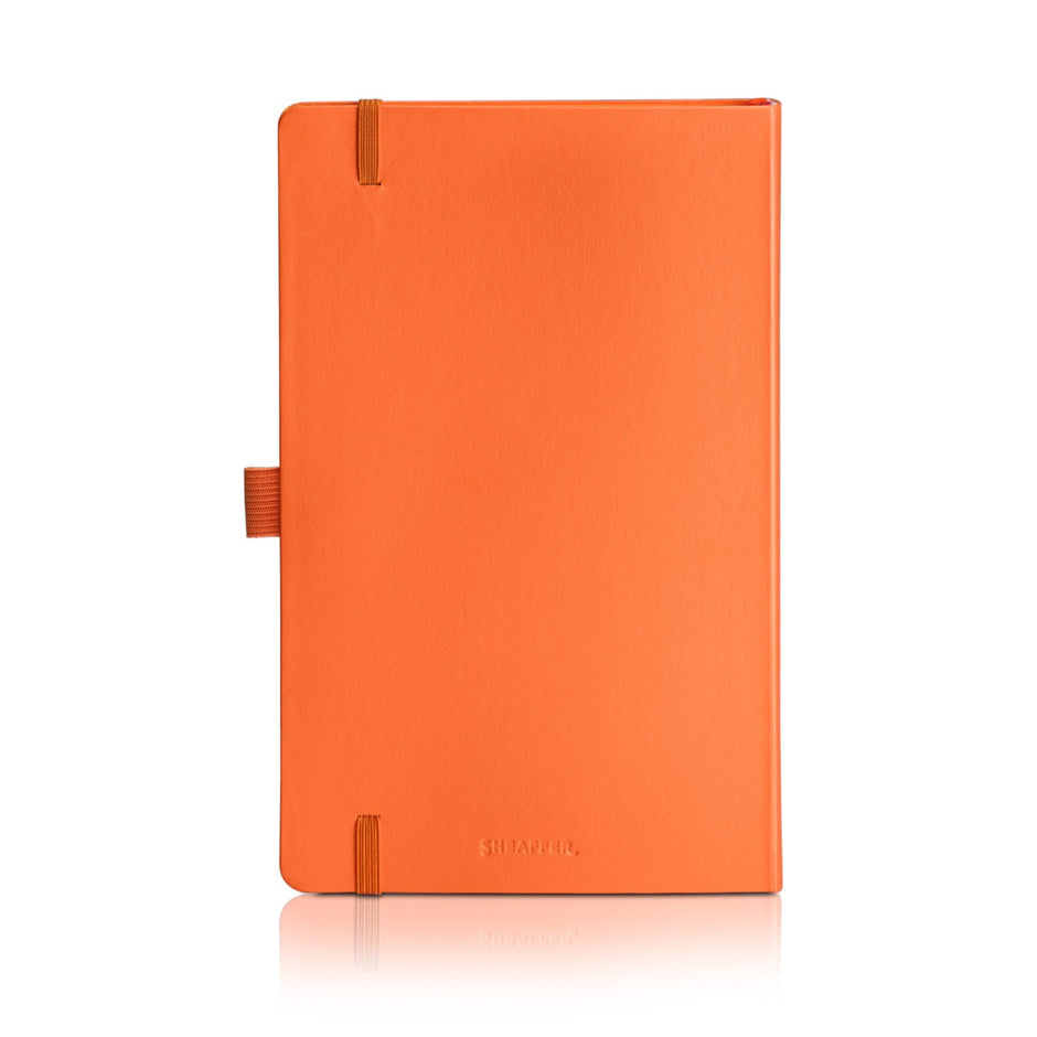 Sheaffer Echoes Of Red 90 GSM Notebook in vibrant orange color, designed for creativity and durable usage.