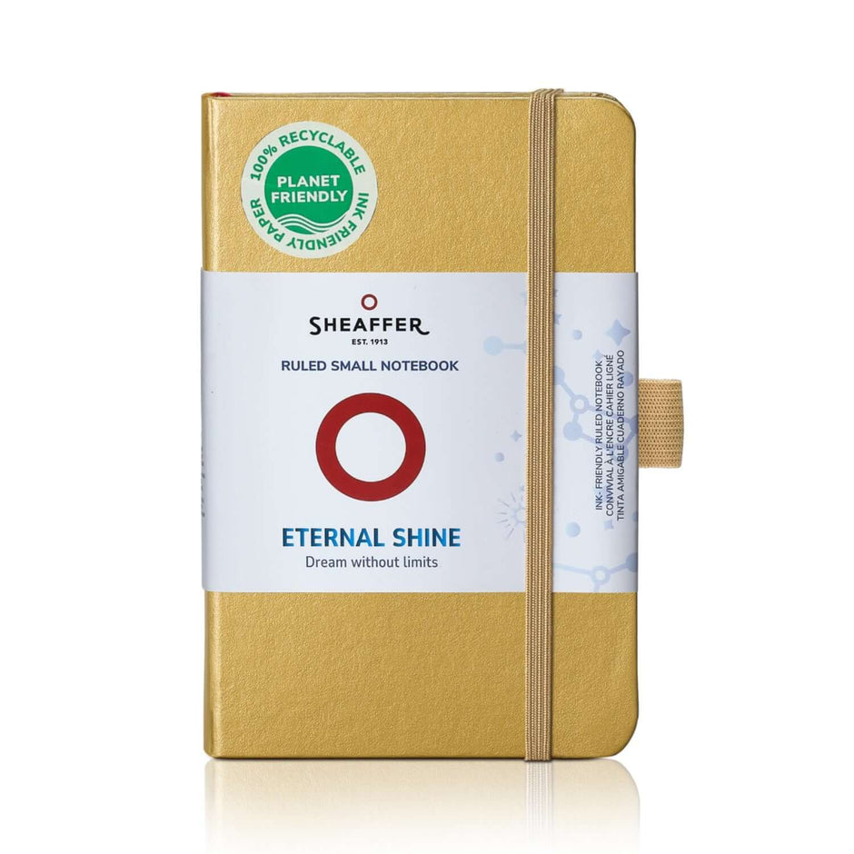 Sheaffer Eternal Shine 90GSM Small Notebook | Colour - Metallic Gold