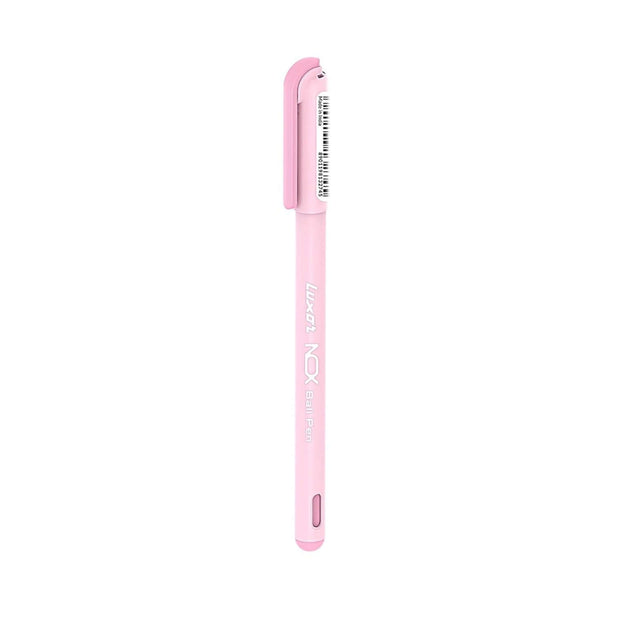 Luxor Nox Ball Pen | Ink Colour - Blue, Black and Red - Pink colored pen for smooth writing experience