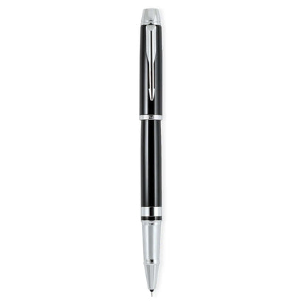 Parker Odyssey Lacque Black CT Roller Ball Pen | Ink Colour - Blue on a white background.