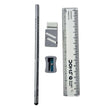 DOMS Palladium Pencil Kit | For Dark & Neat Writing | Includes Pencil, Scale, Sharpner & Eraser.