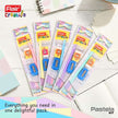 Flair Creative Pastela Pencil Kit | Stationery Kit of 3 Items with pastels, erasers, and sharpeners displayed.