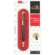 Pierre Cardin Pearl Black & Gold Ball Pen  | Ink Colour - Blue