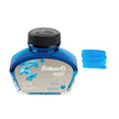 Pelikan 4001 Ink Bottle - 62.5ML in turquoise color with a swatch beside it.