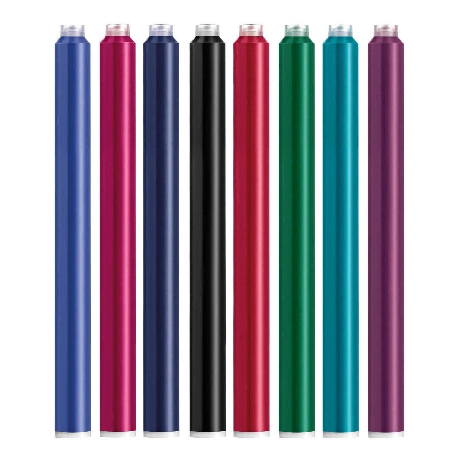 Pelikan GTP5 Long Ink Cartridges in various colors including blue, pink, black, red, green, and purple.