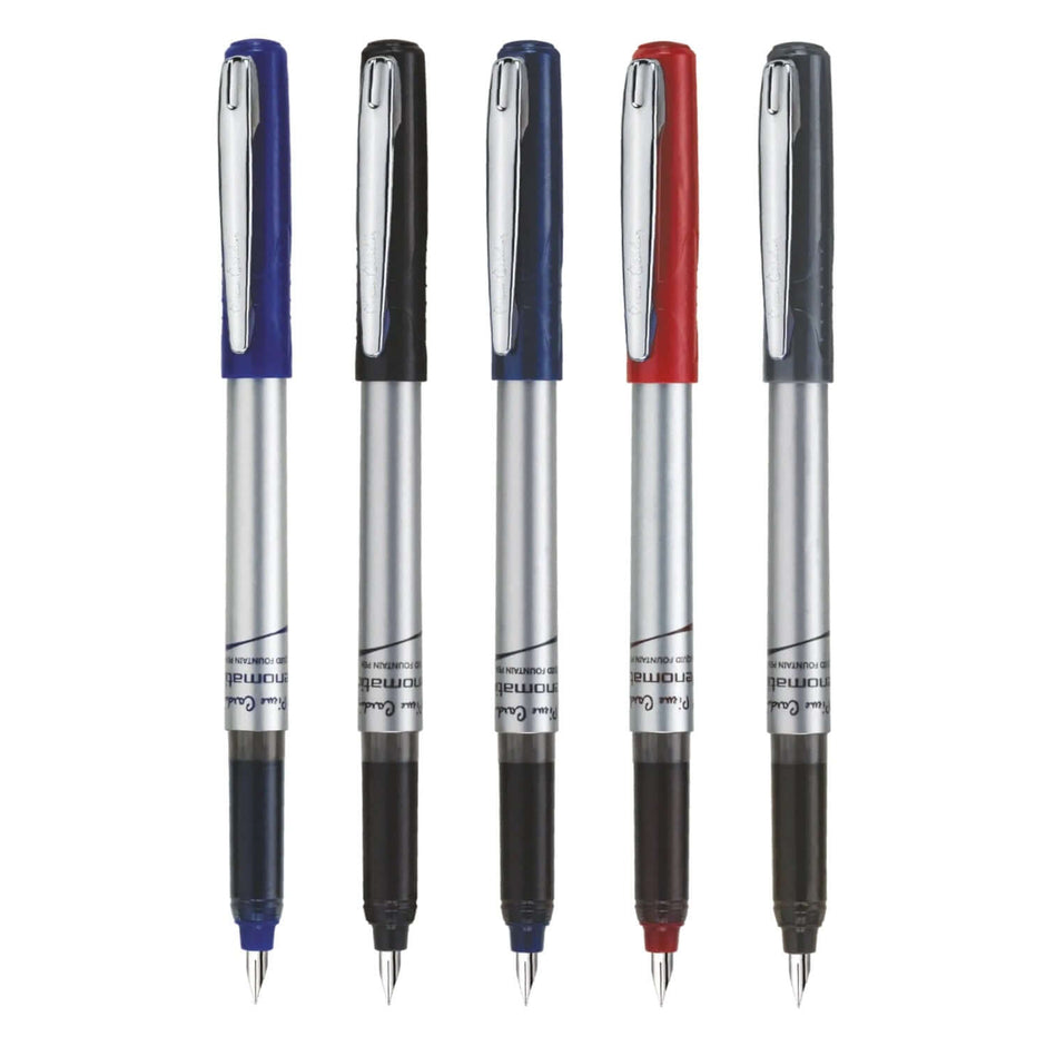 Pierre Cardin Penomatic Deluxe Fountain Pen | Includes 1 Converter and 2 Cartridges in various colors